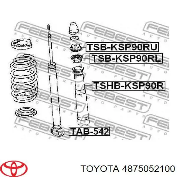 Опора амортизатора заднего Toyota 4875052100