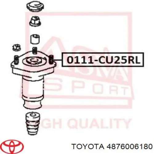 Опора пружины задней левой Toyota 4876006180