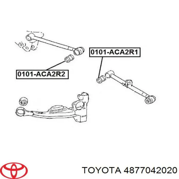 Рычаг задней подвески поперечный Toyota 4877042020 цена, от 26.91 USD