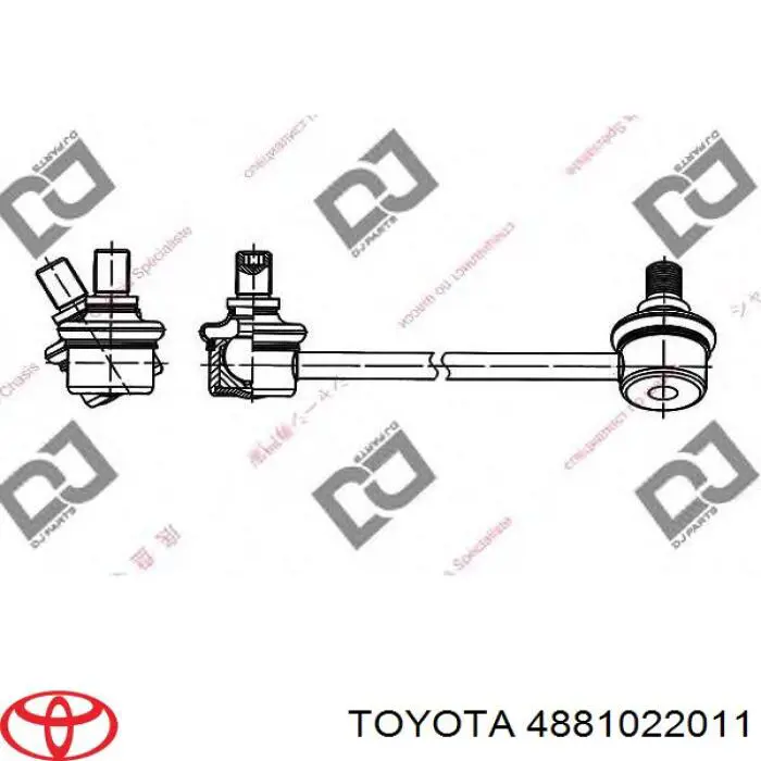 Стойка переднего стабилизатора левая NMT117 NIPPON MOTORS