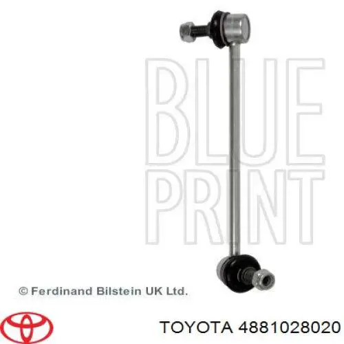 Стойка стабилизатора переднего левая Toyota 4881028020