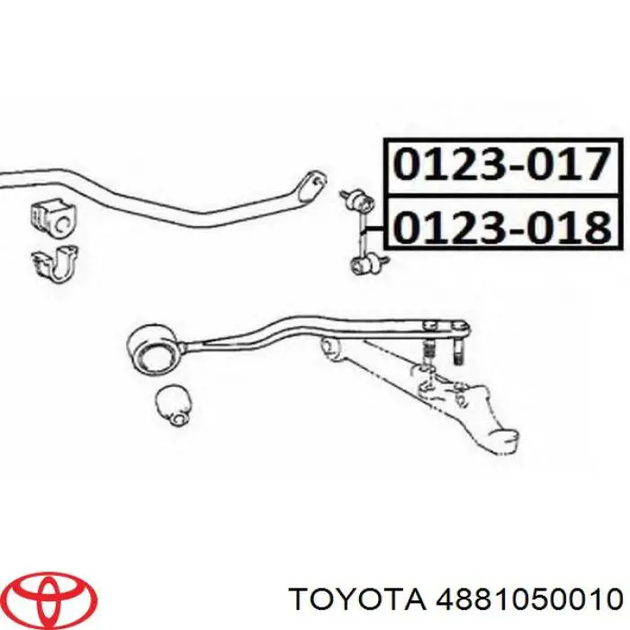 Стойка стабилизатора 4881050010 Toyota