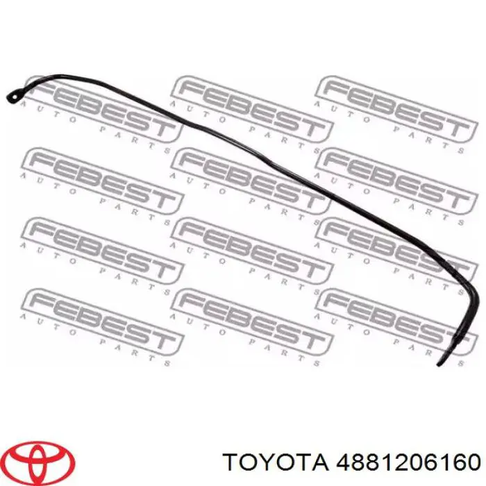 4881206160 Toyota Стабилизатор задней балки
