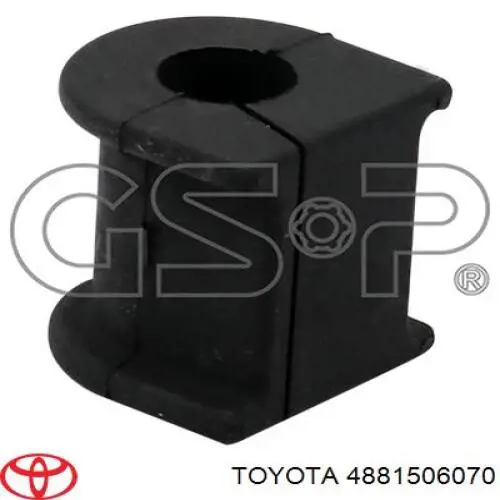 4881506070 Toyota втулка стабилизатора переднего