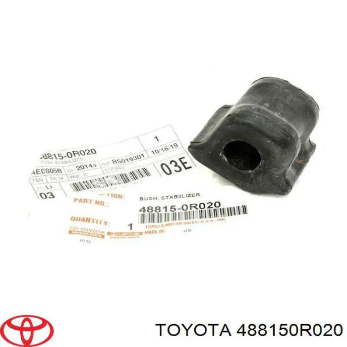 Втулка стабилизатора переднего правая Toyota 488150R020 цена, от 12.31 USD