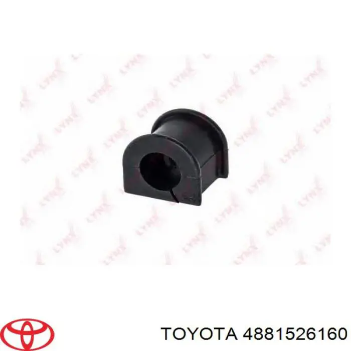 4881526160 Toyota bucha de estabilizador traseiro