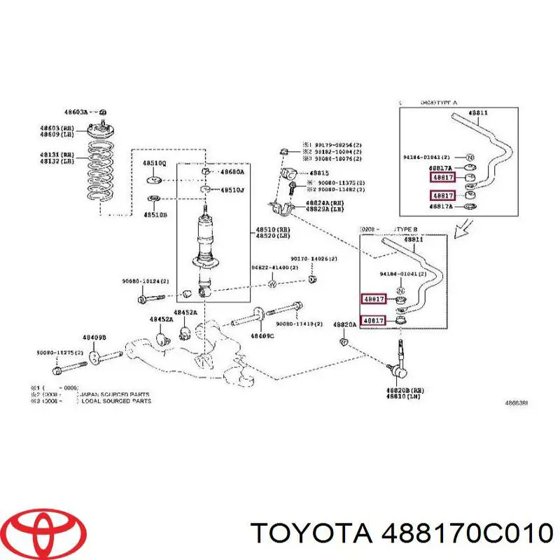 488170C010 Toyota 