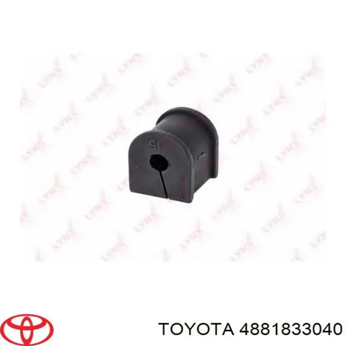 4881833040 Toyota Bucha de estabilizador traseiro