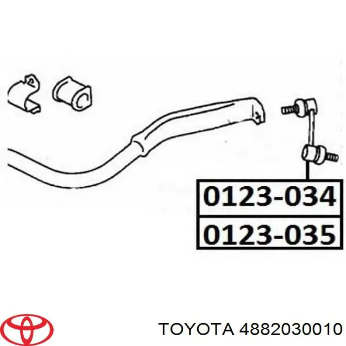 Стойка стабилизатора переднего правая 4882030010 Toyota