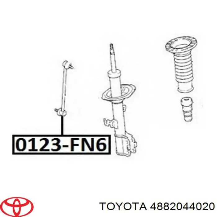 Montante de estabilizador dianteiro 4882044020 Toyota