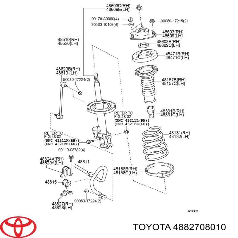 Toyota 4882708010 цена, от 6.49 USD