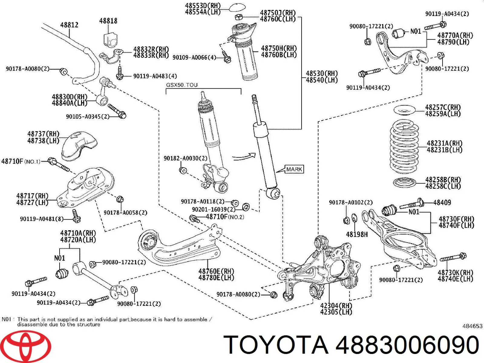  4883006090 Toyota