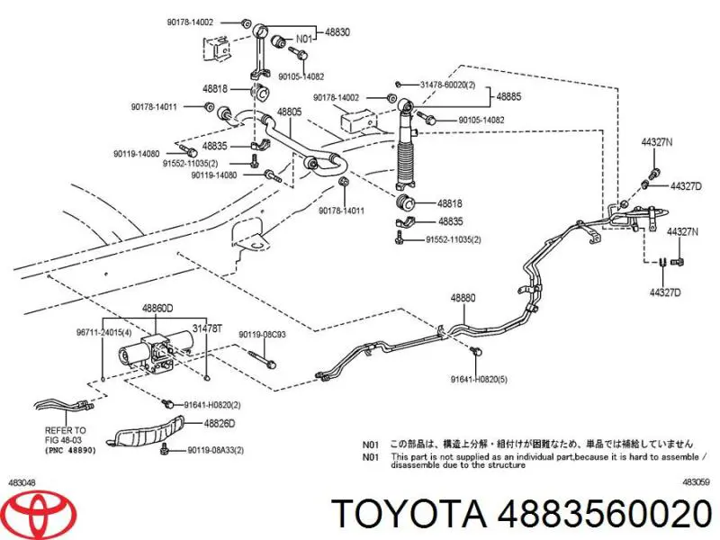 4883560020 Toyota