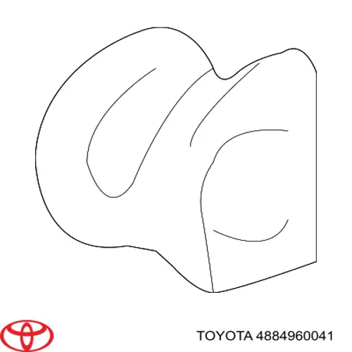 4884960041 Toyota bucha externa de estabilizador dianteiro
