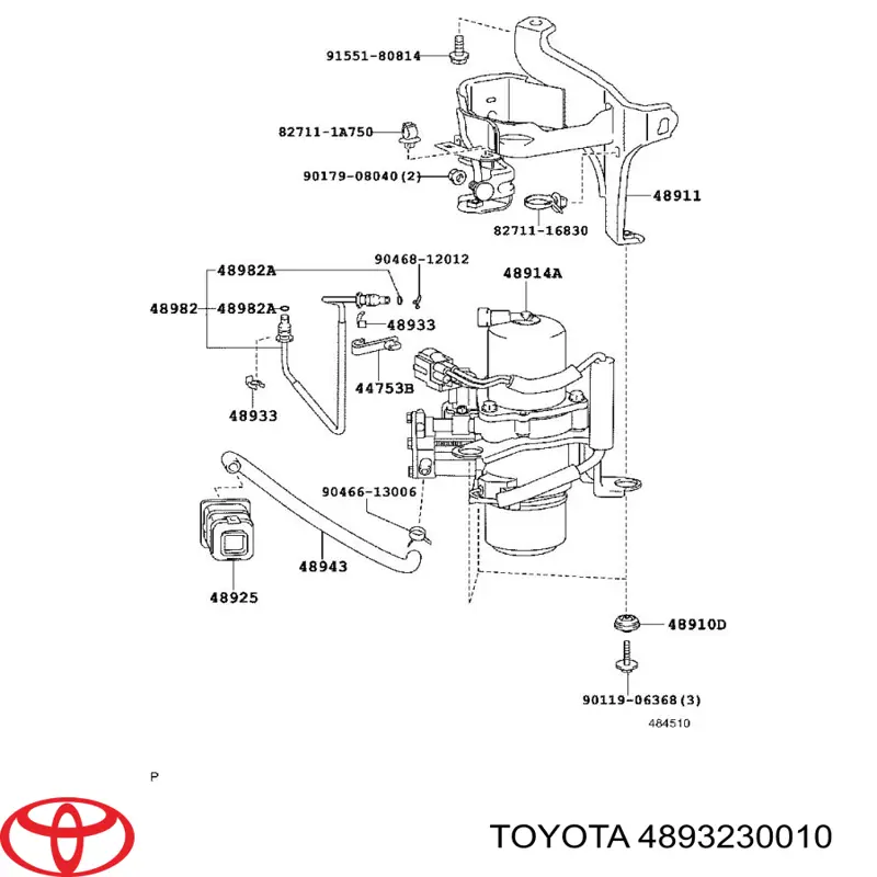 Прокладка масляного насоса Toyota 4893230010 цена, от 2.23 USD
