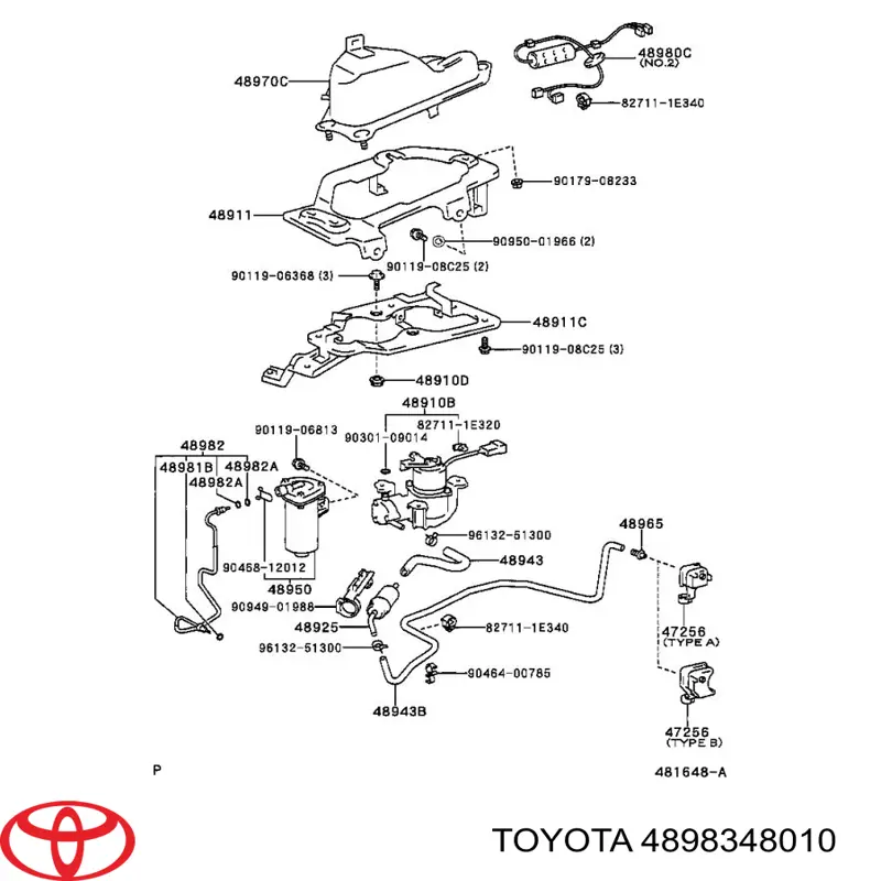  Toyota 4898348010 цена, от 36.74 USD