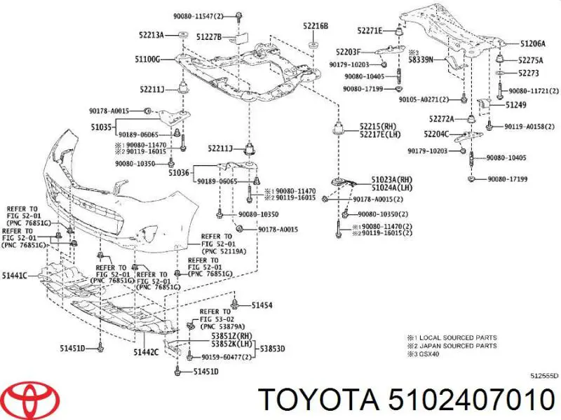  5102407010 Toyota