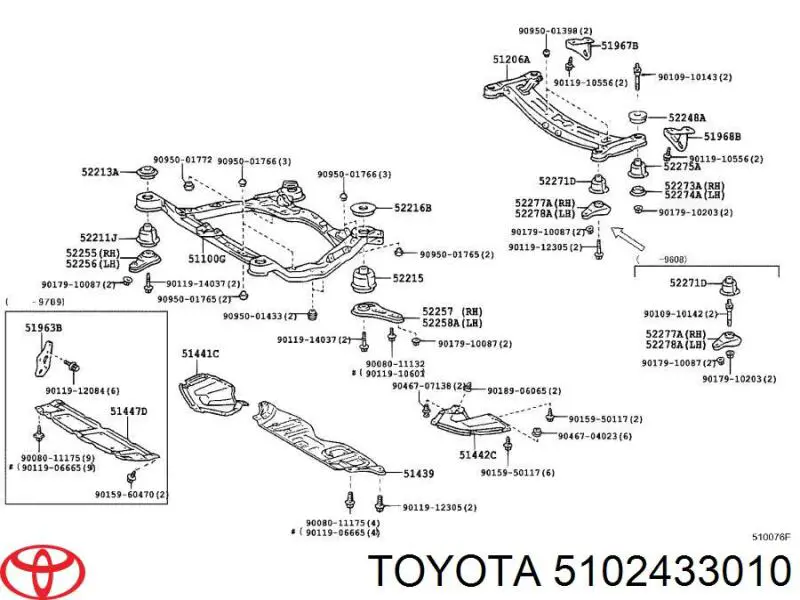 5102433010 Toyota 