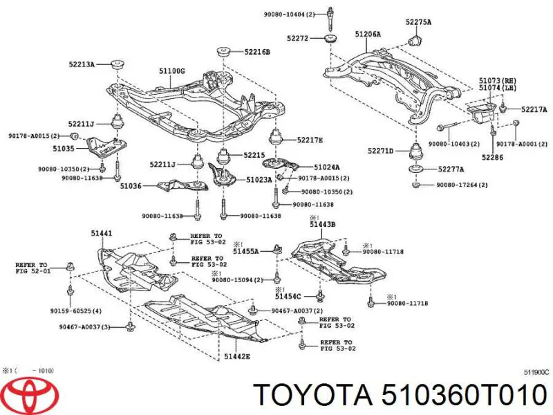 510360T010 Toyota 