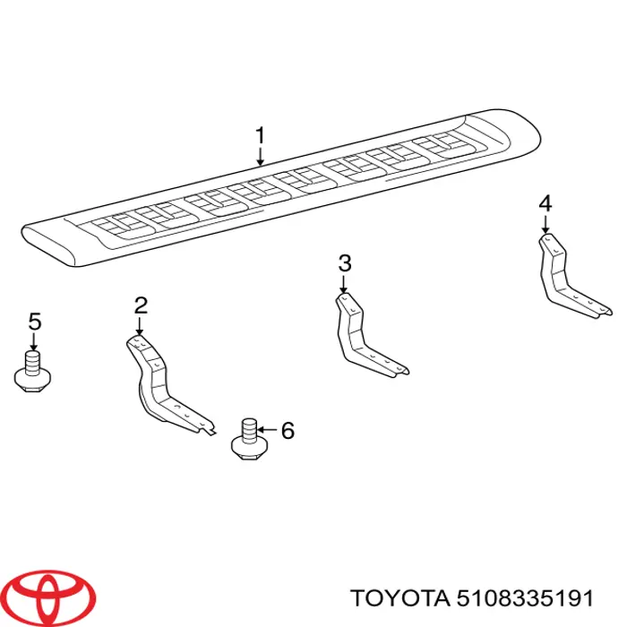 5108335191 Toyota подножка правая