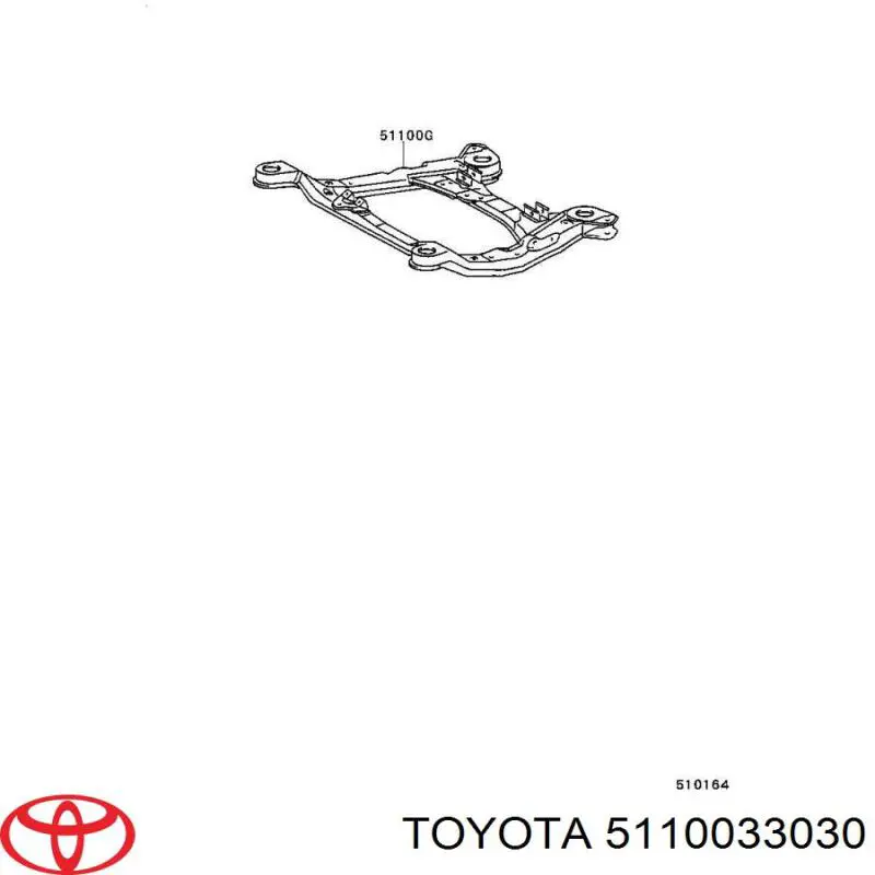 Балка передней подвески (подрамник) на Toyota Camry V20