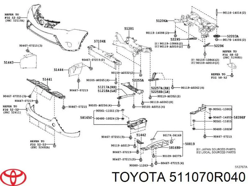  511070R040 Toyota