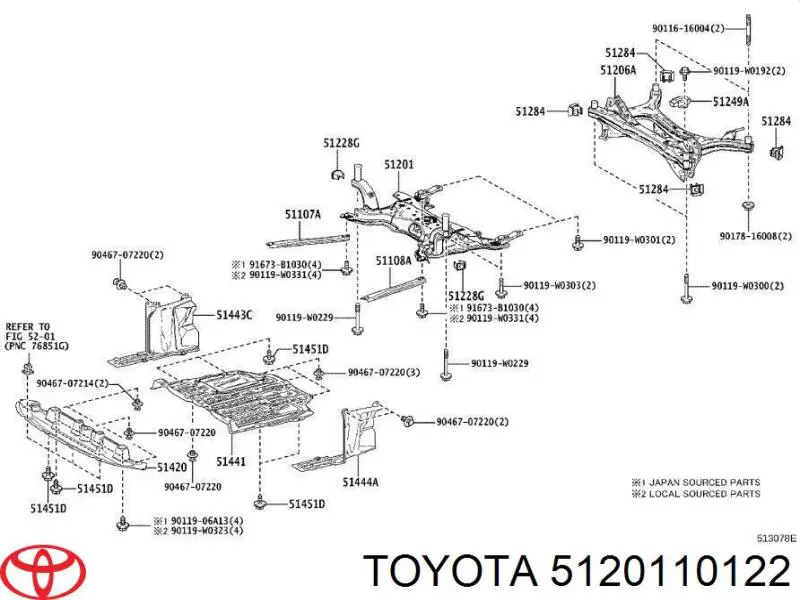 5120110122 Toyota 