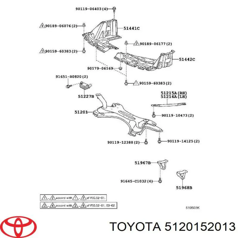 Балка передней подвески (подрамник) на Toyota Yaris VERSO 