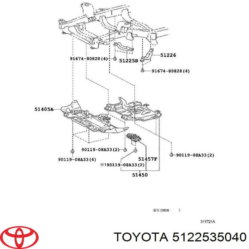 5122535040 Toyota 