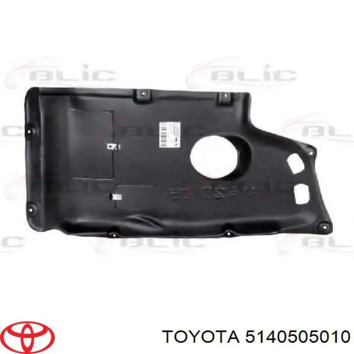 Proteção de motor, de panela (da seção de motor) para Toyota Avensis (T25)