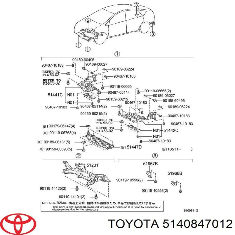 5140847012 Toyota 