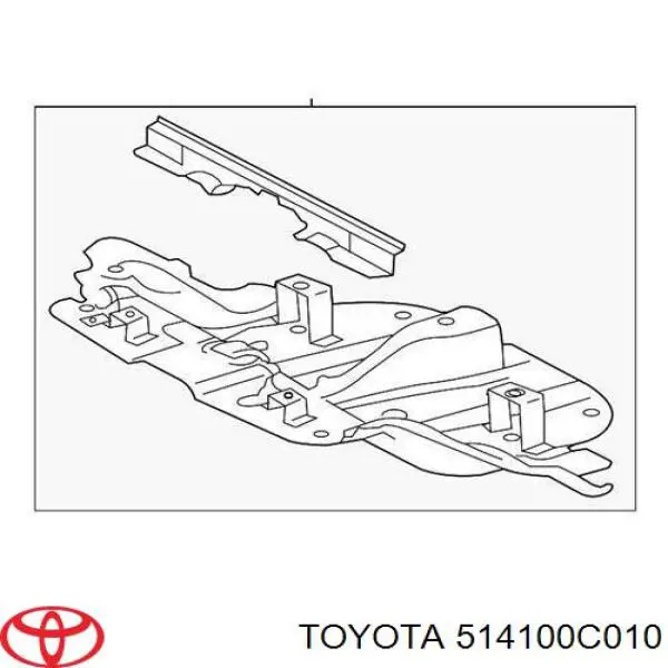 Защита двигателя, поддона (моторного отсека) 514100C010 Toyota