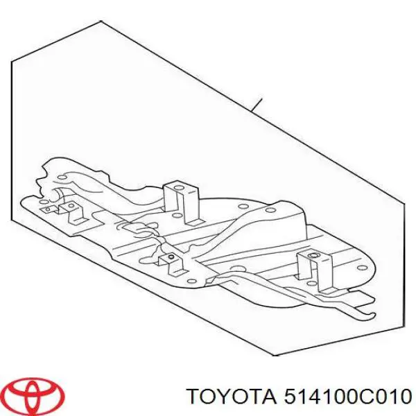 Купить 514100C010 Toyota Щит предохранительный