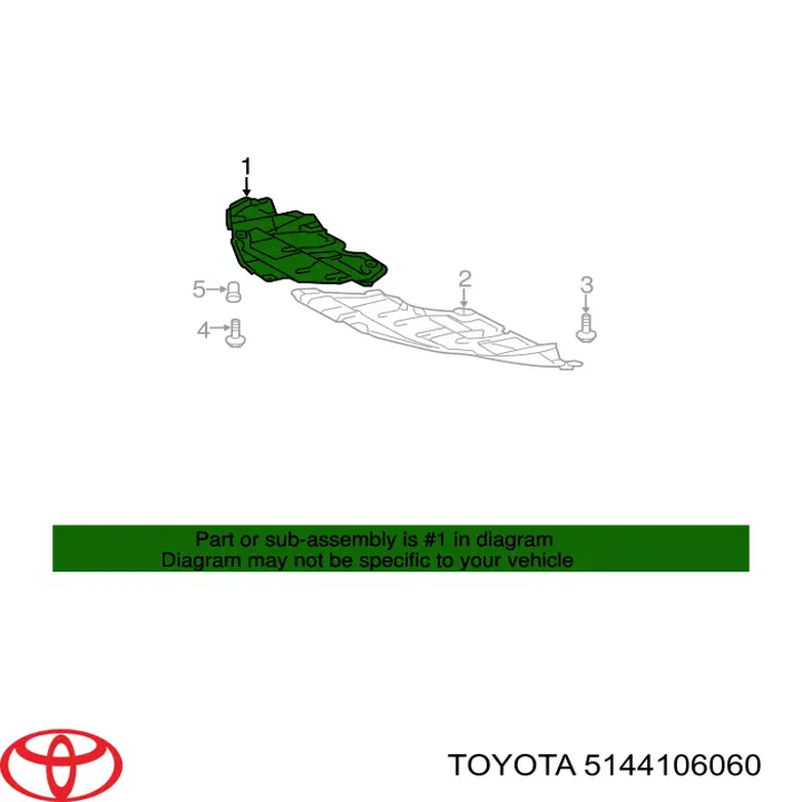 Proteção de motor direito para Toyota Camry (AHV40)