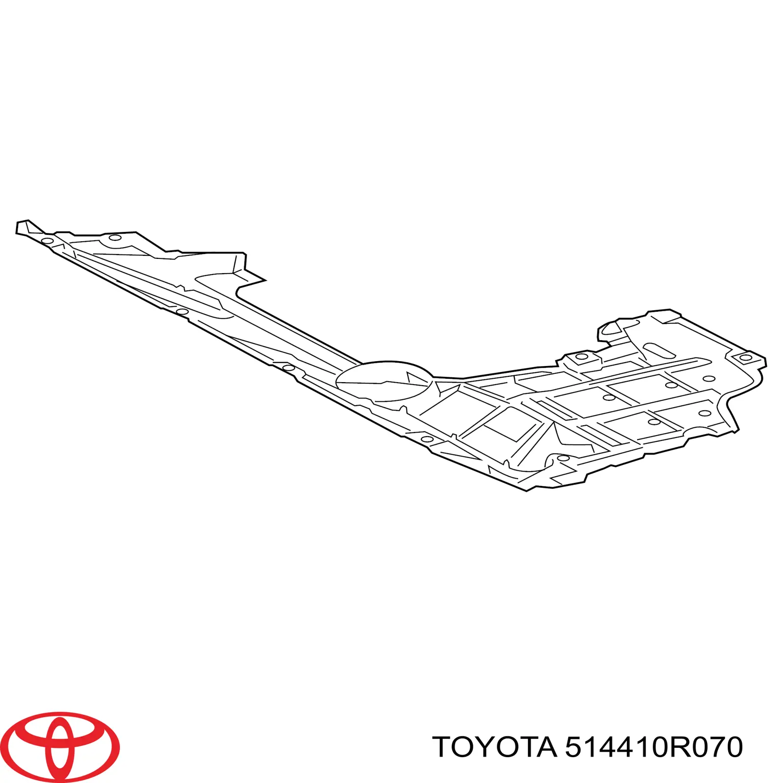 514410R070 Toyota proteção de motor dianteira