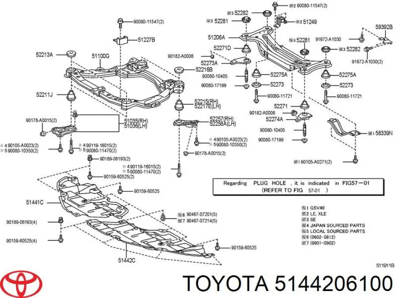  5144206100 Toyota