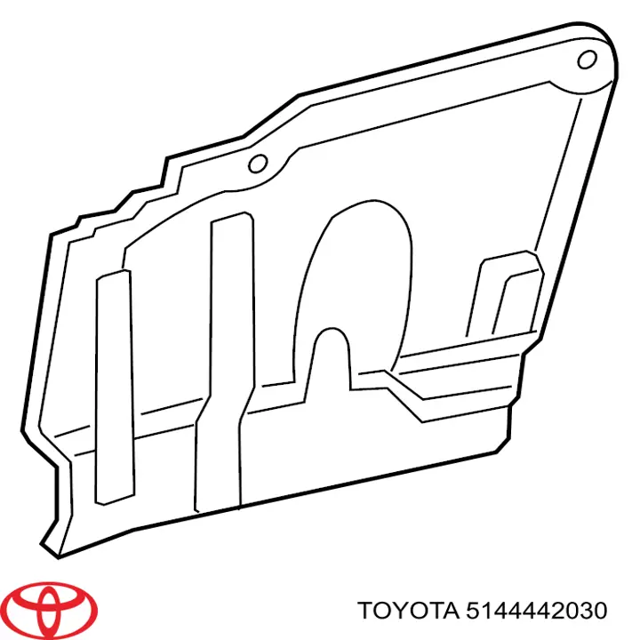 5144442030 Toyota Защита двигателя левая