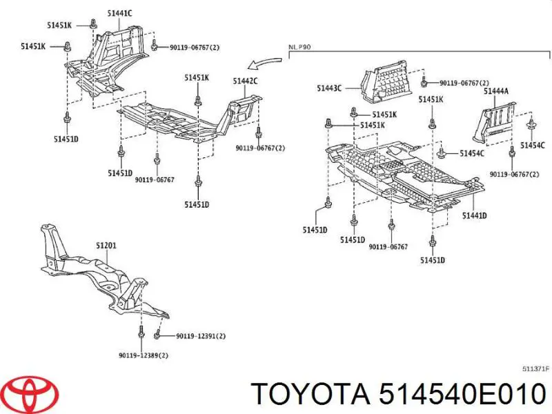 514540E010 Toyota 