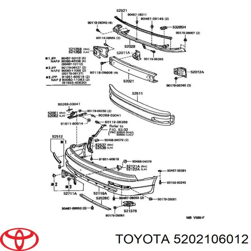  5202106012 Toyota