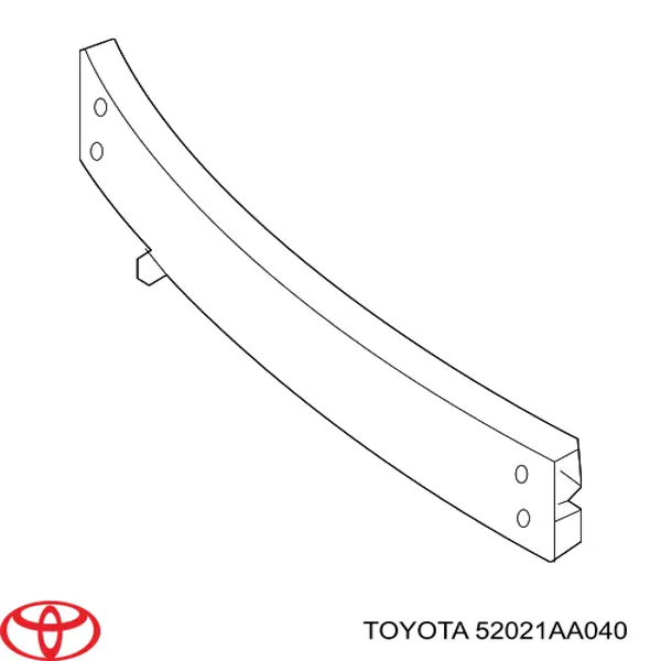Купить 52021AA040 Toyota Буфер бампера переднего