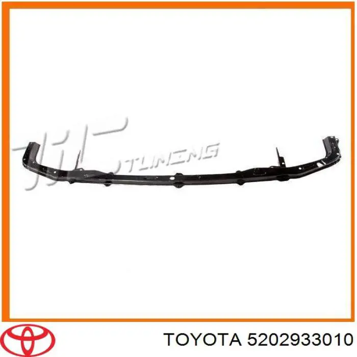 Refuerzo parachoque delantero 5202933010 Toyota