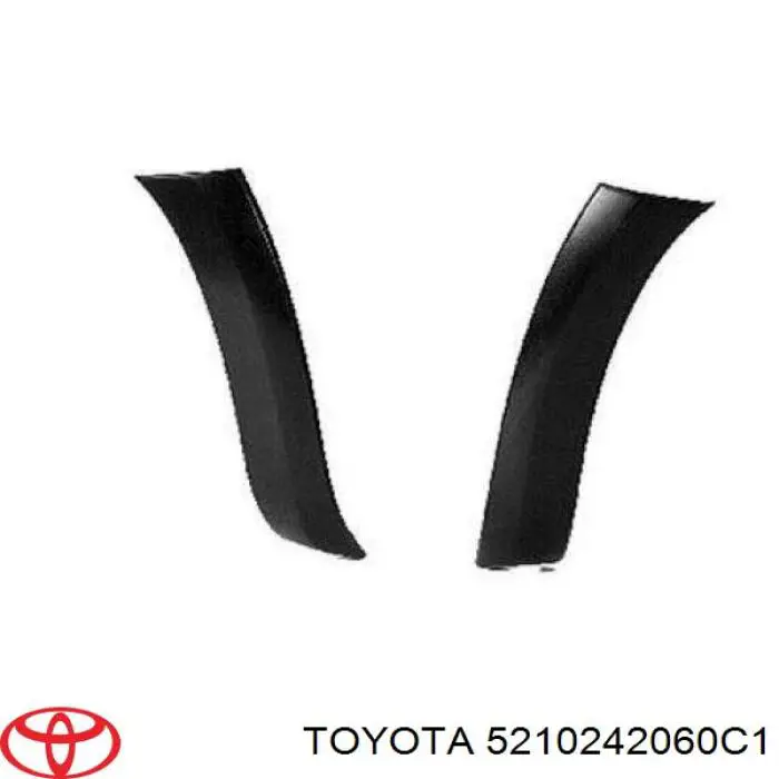 5210242060C1 Toyota заглушка (решетка противотуманных фар бампера переднего правая)