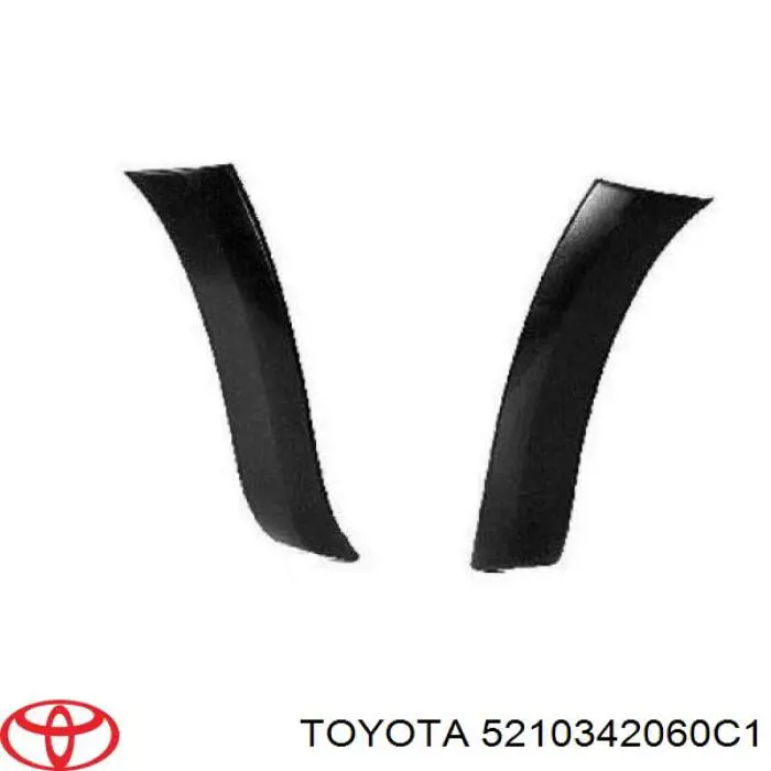 5210342060C1 Toyota заглушка (решетка противотуманных фар бампера переднего левая)