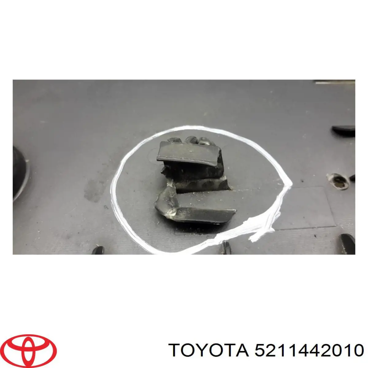 Панель крепления номерного знака переднего на Toyota RAV4 II 