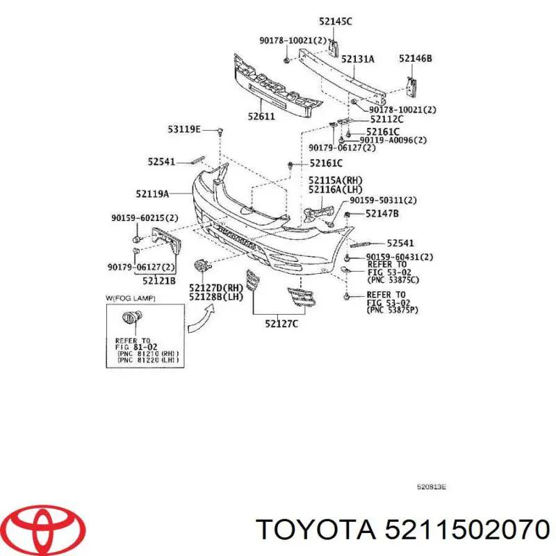 5211502070 Toyota 