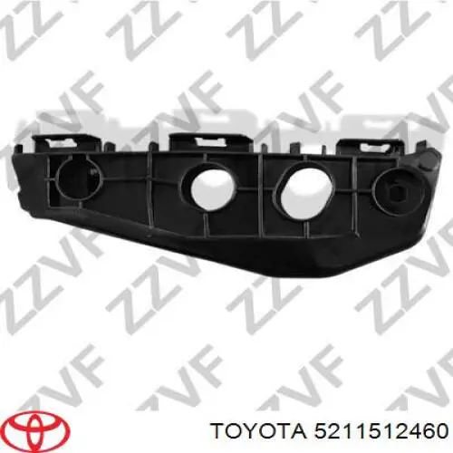 Кронштейн бампера переднего правый 5211512460 Toyota