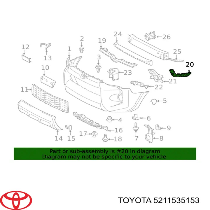  Toyota 5211535153 цена, от 30.03 USD