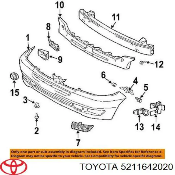  Toyota 5211642020 цена, от 38.01 USD