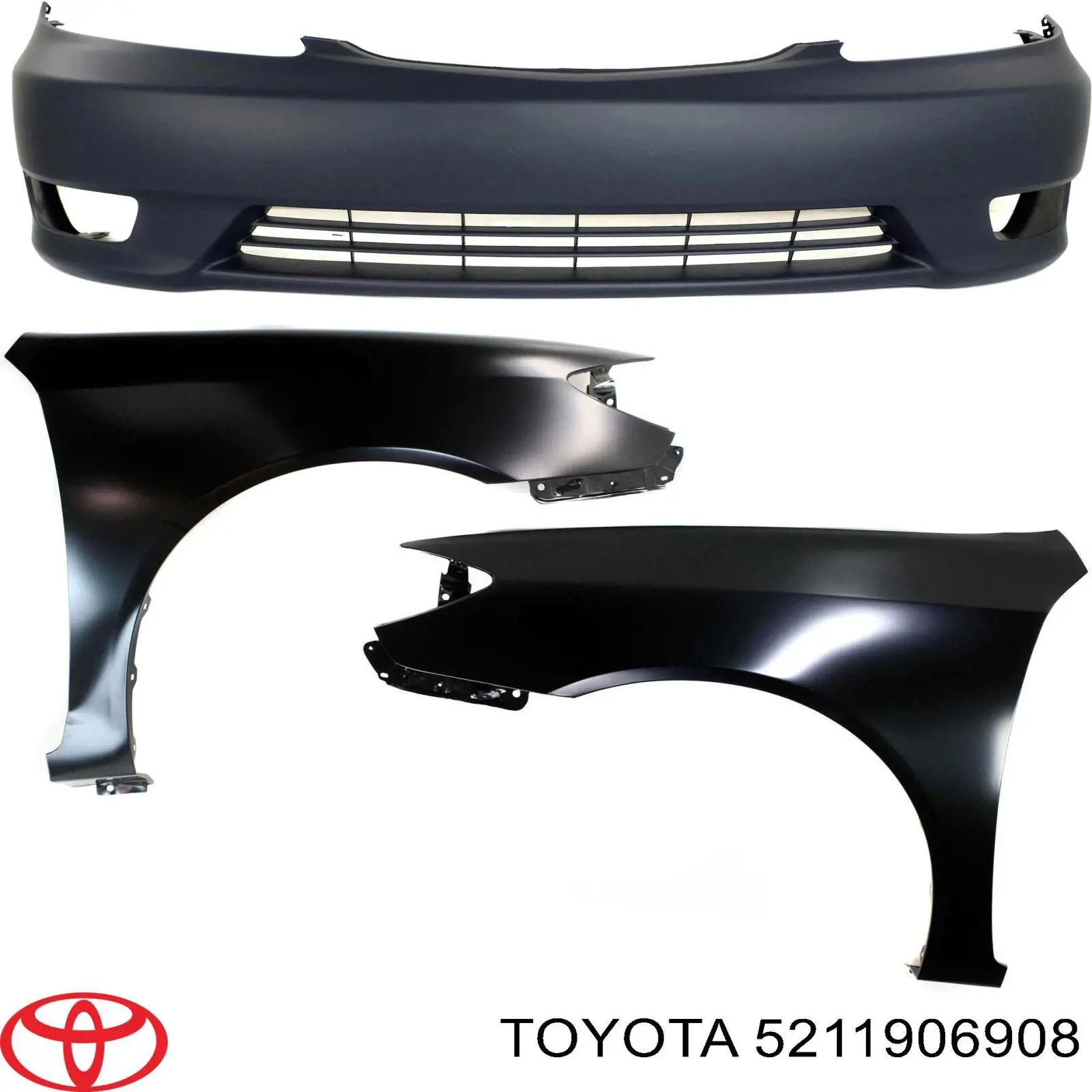 5211906908 Toyota Бампер передний в сборе
