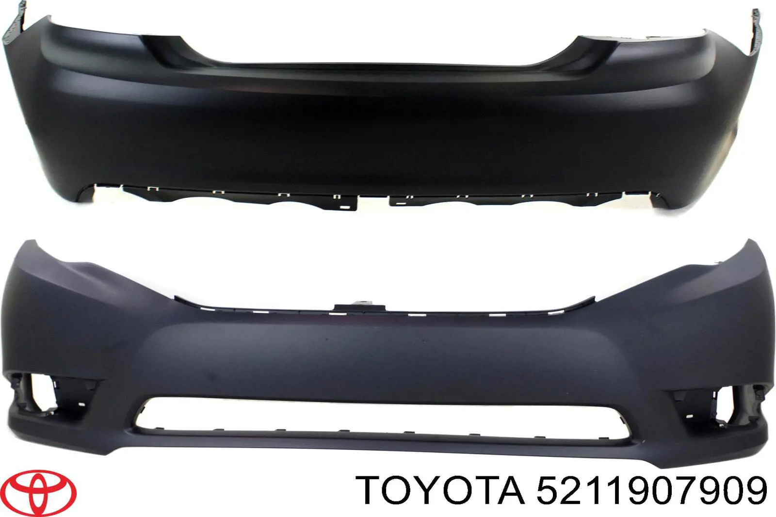 5211907909 Toyota Бампер передний в сборе